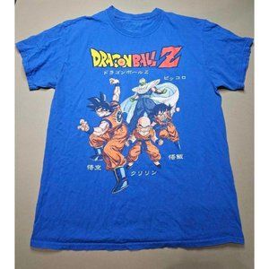 DragonBall Z Retro Ripple Junction Anime Goku Blue Tshirt Sz M